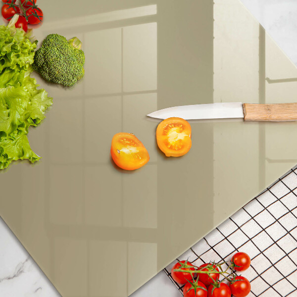Chopping board glass Beige colour