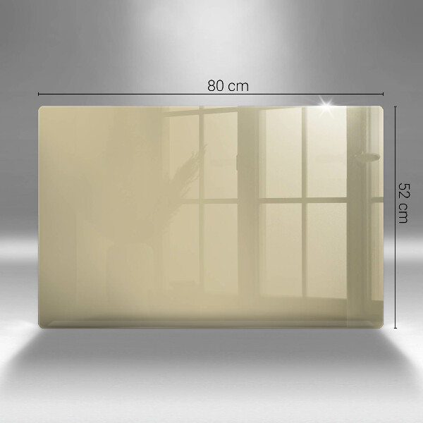 Chopping board glass Beige colour
