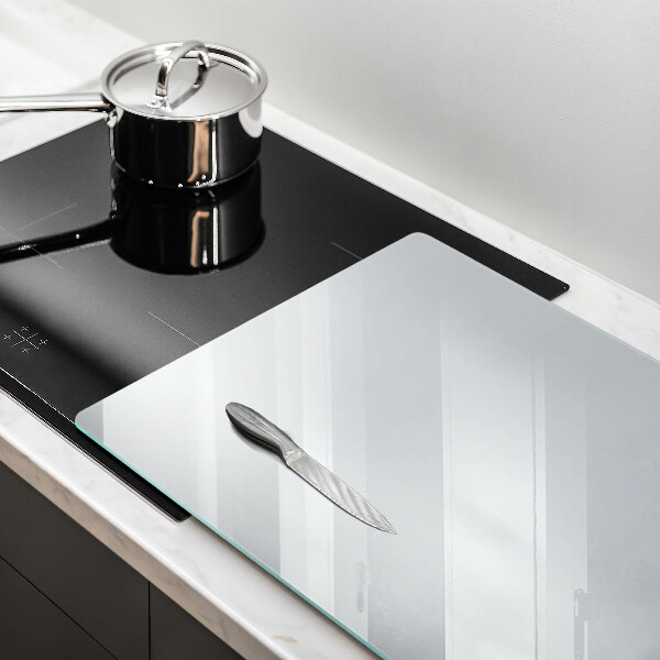 Chopping board glass White color