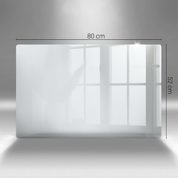 Chopping board glass White color