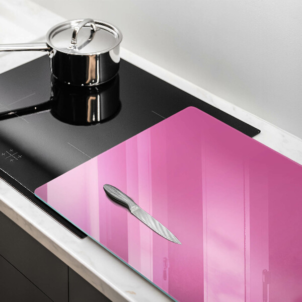 Chopping board glass Pink color