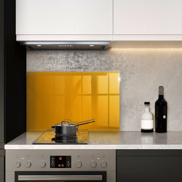 Chopping board glass Dark yellow color