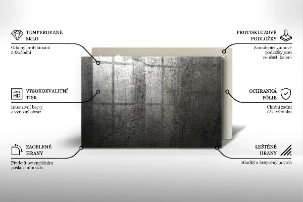 Worktop saver Metal texture