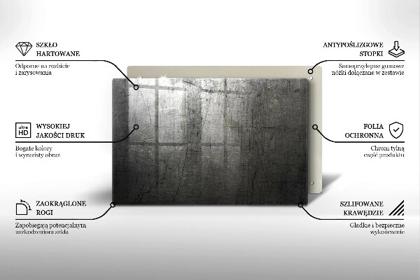 Worktop saver Metal texture