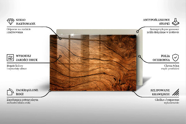 Worktop saver Wood board texture