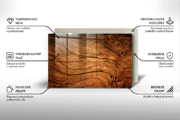 Worktop saver Wood board texture