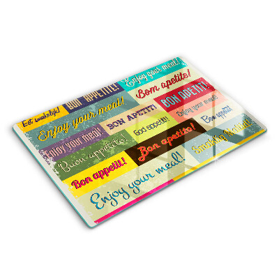 Worktop saver Enjoy your meal transcriptions