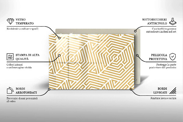 Cutting board Geometric lines