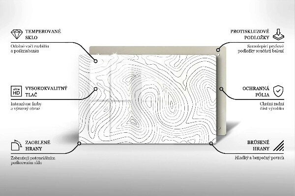Cutting board Abstraction shapes