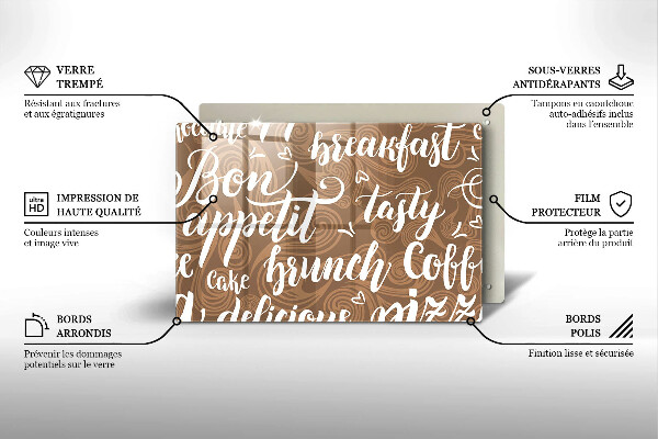Worktop saver Text Bon Appetit