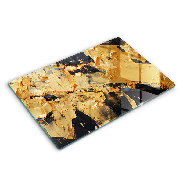 Chopping board glass Elegant paint texture