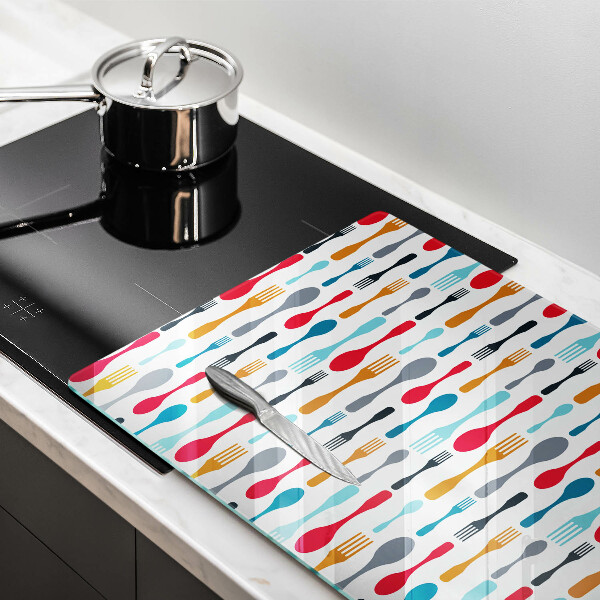 Chopping board glass Spoon illustration