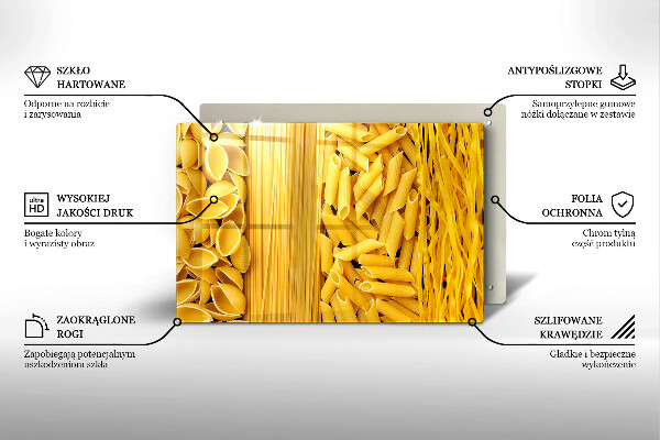 Chopping board glass Pasta