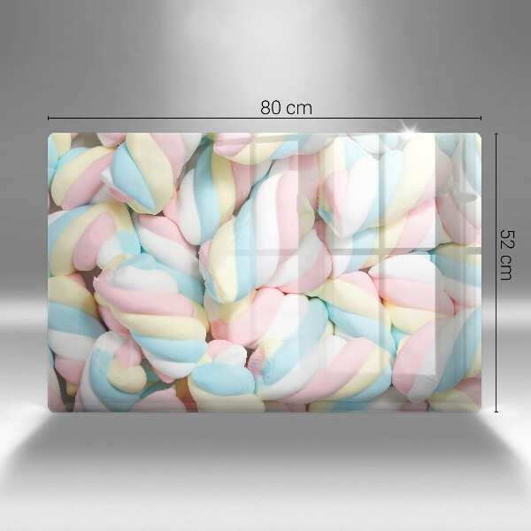 Chopping board glass Colorful foams