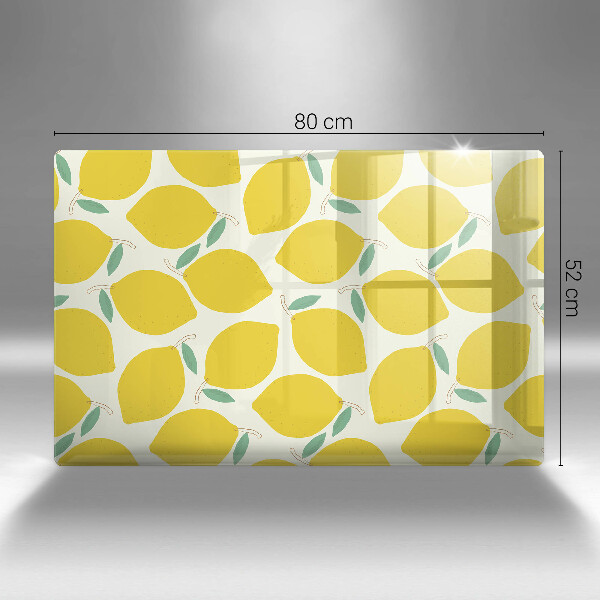 Cutting board Illustratuion lemons