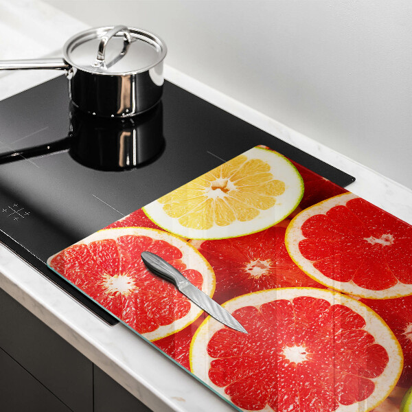 Cutting board Grapefruit slices