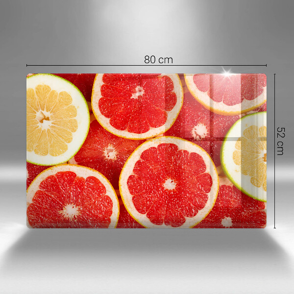 Cutting board Grapefruit slices