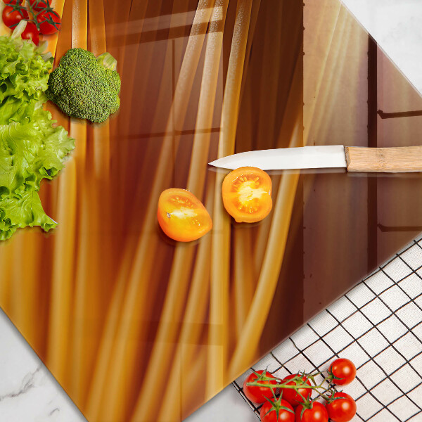 Cutting board Spaghetti pasta