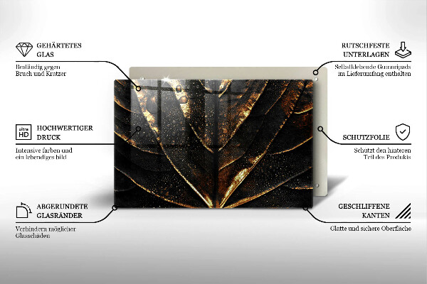 Cutting board Golden leaf