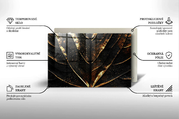 Cutting board Golden leaf