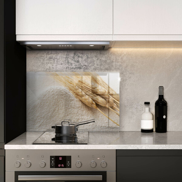 Chopping board glass Flour and cereals
