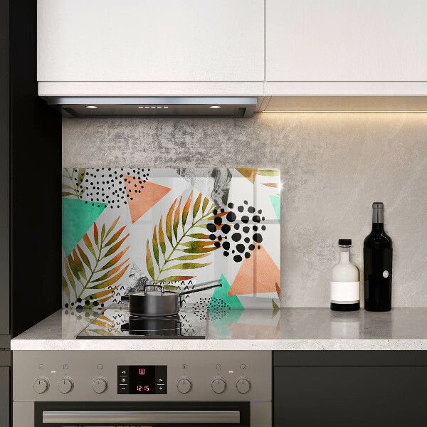 Worktop saver Boho leaves pattern