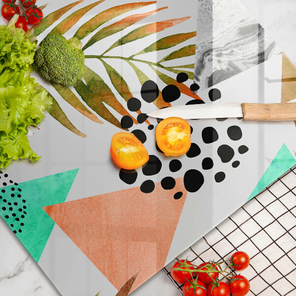 Worktop saver Boho leaves pattern
