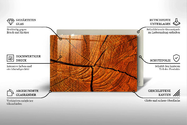 Cutting board Wood trunk structure