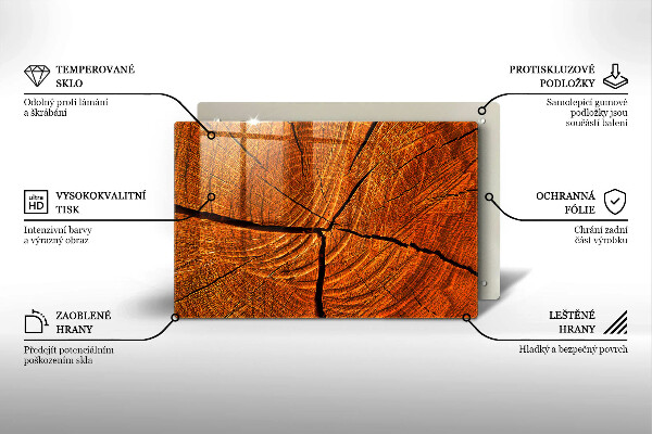 Cutting board Wood trunk structure