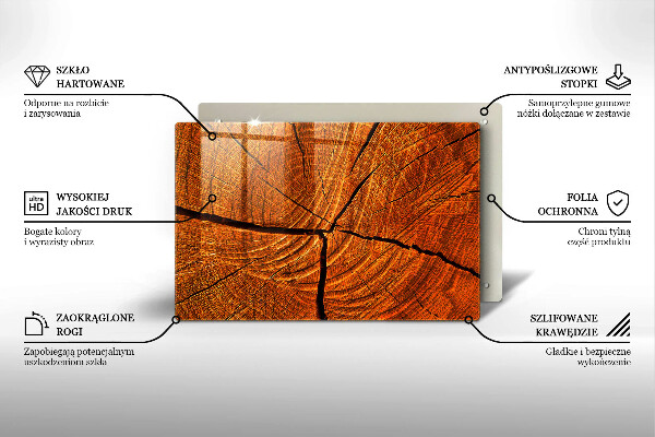 Cutting board Wood trunk structure