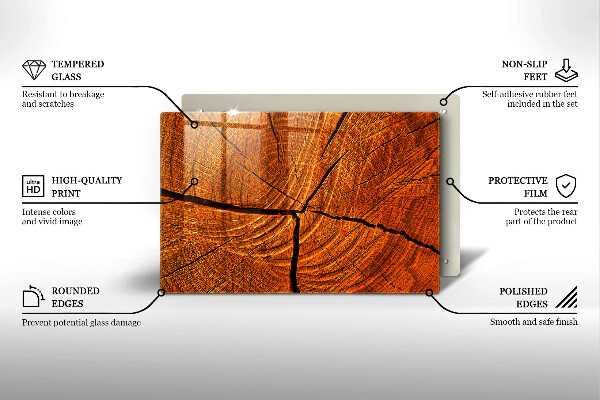 Cutting board Wood trunk structure