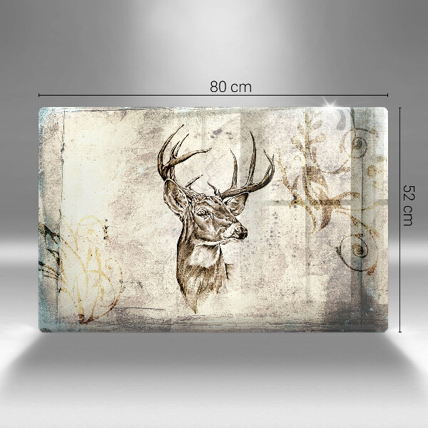 Cutting board Illustration deer animal