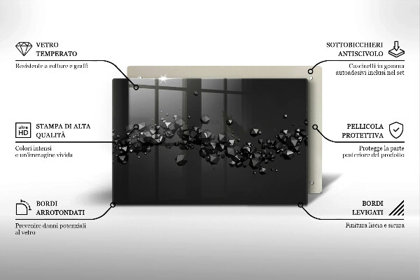 Worktop saver 3D shapes abstraction