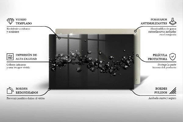 Worktop saver 3D shapes abstraction