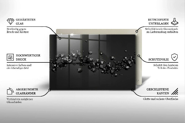 Worktop saver 3D shapes abstraction