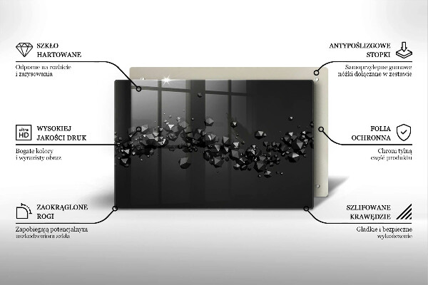 Worktop saver 3D shapes abstraction