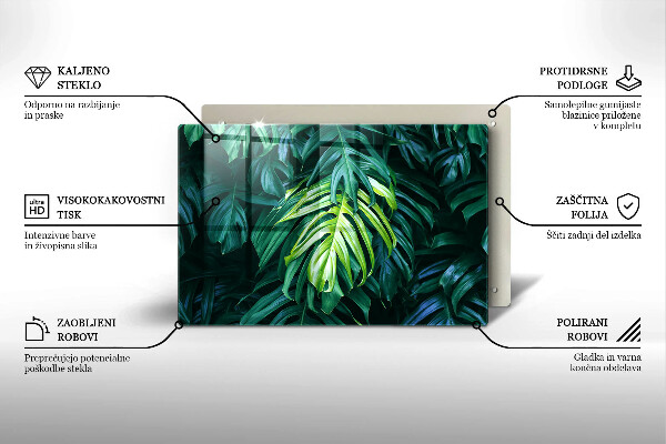 Worktop saver Monstera wild leaves