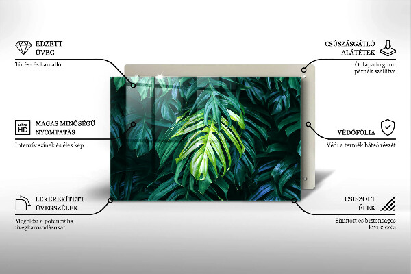 Worktop saver Monstera wild leaves