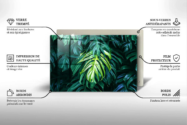 Worktop saver Monstera wild leaves