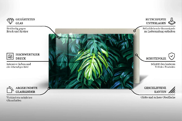 Worktop saver Monstera wild leaves