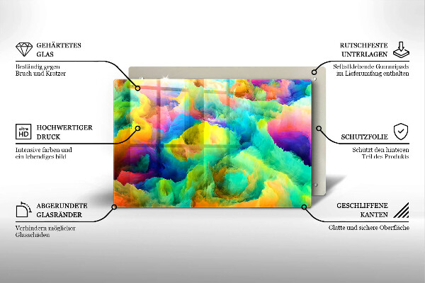 Worktop saver Colorful abstraction