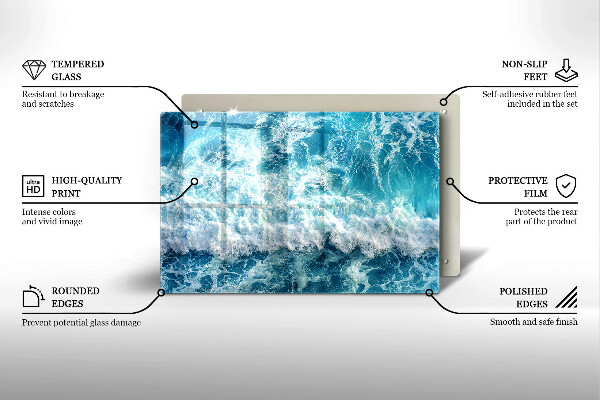 Worktop saver Water sea waves