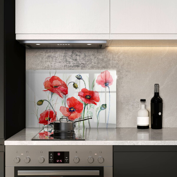 Cutting board Red flowers