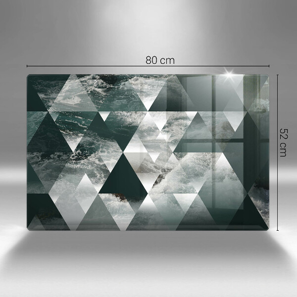 Worktop saver Triangles and water