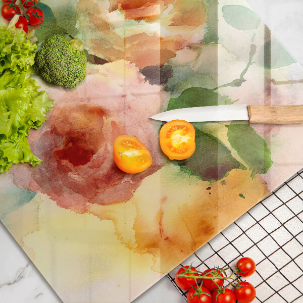 Worktop saver Painted flowers