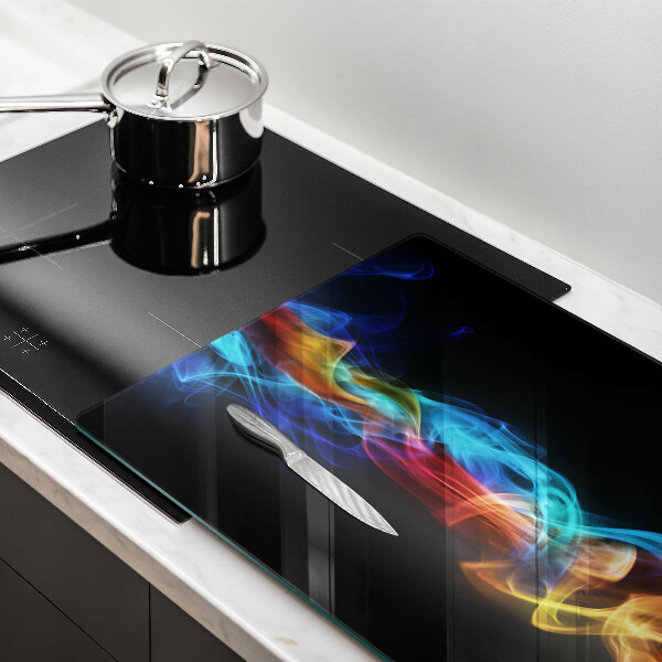 Cutting board Colorful smoke