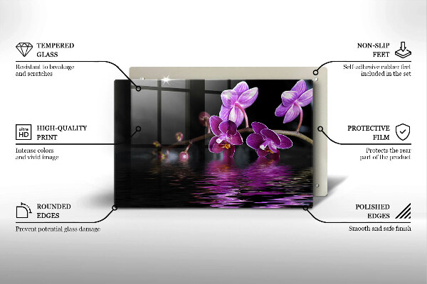 Cutting board Orchid Water Zen