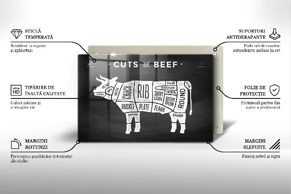 Cutting board Cow meat beef