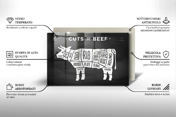 Cutting board Cow meat beef