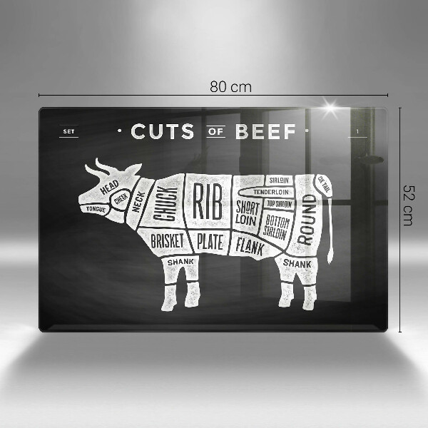 Cutting board Cow meat beef